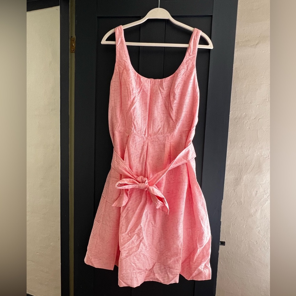 Nine West tie Waist Fit Flare Dress